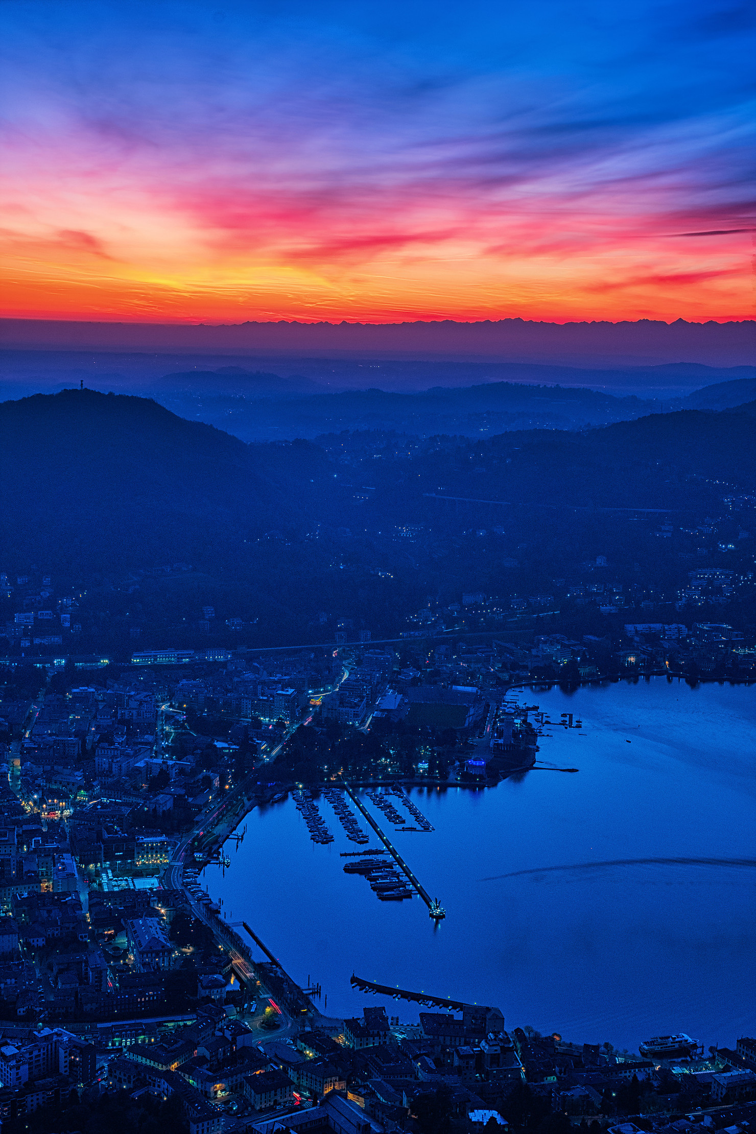panorama di Como