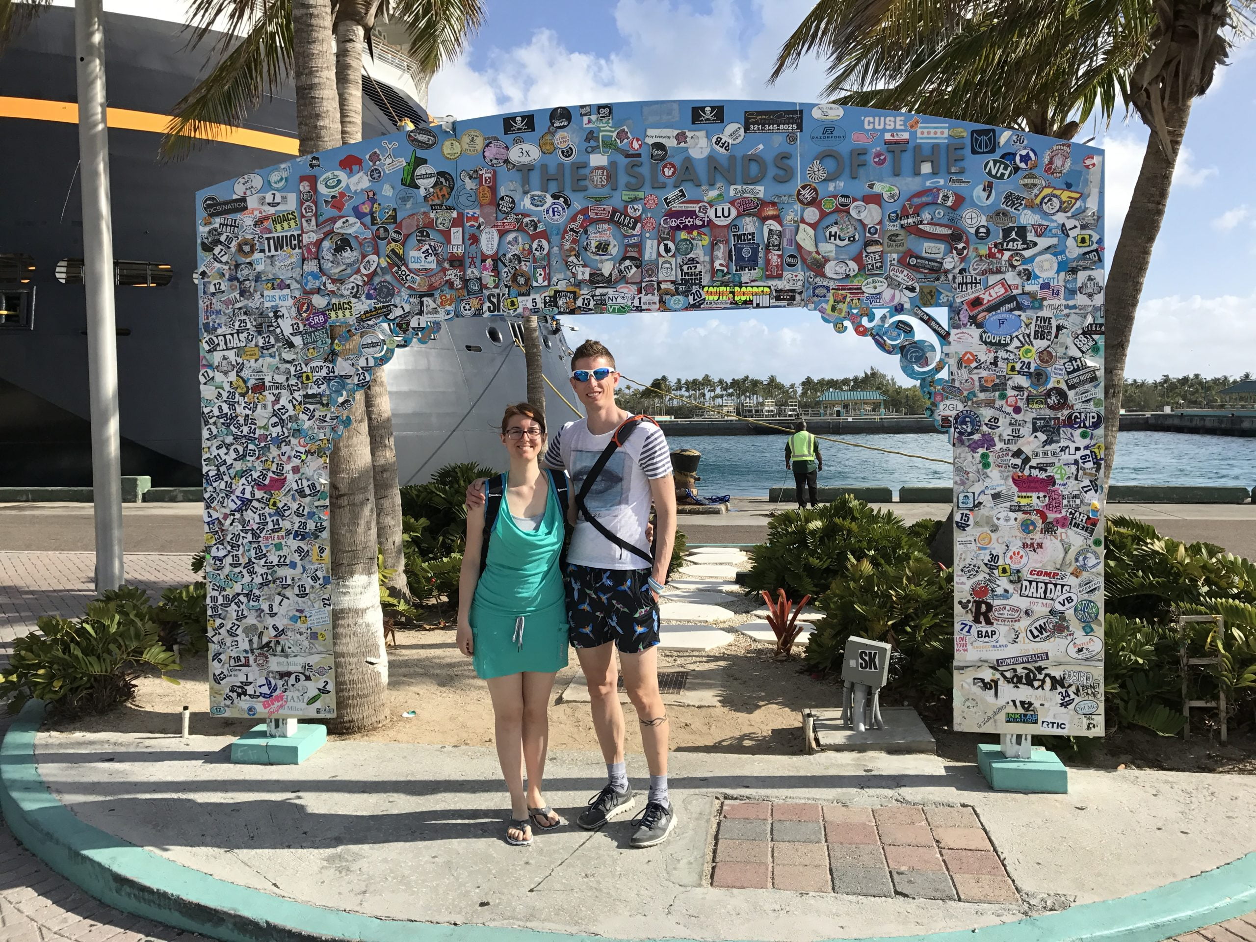 Cartello di benvenuto alle Bahamas