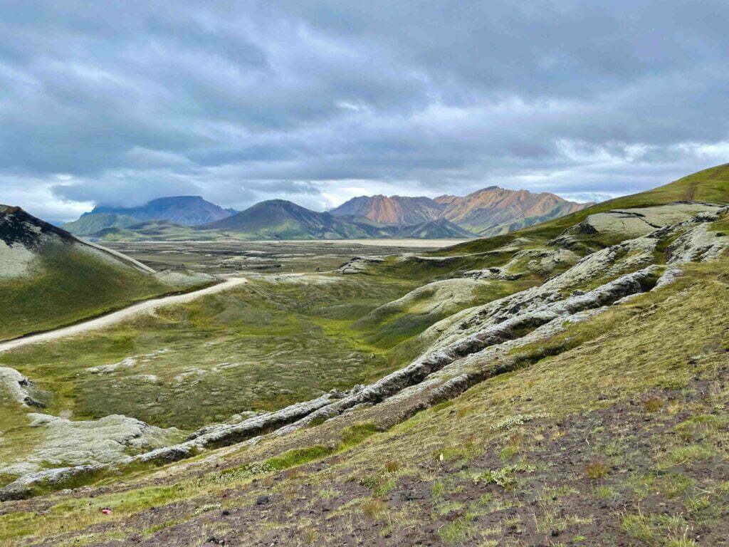Panorami lungo la strada verso Landmannalaugar