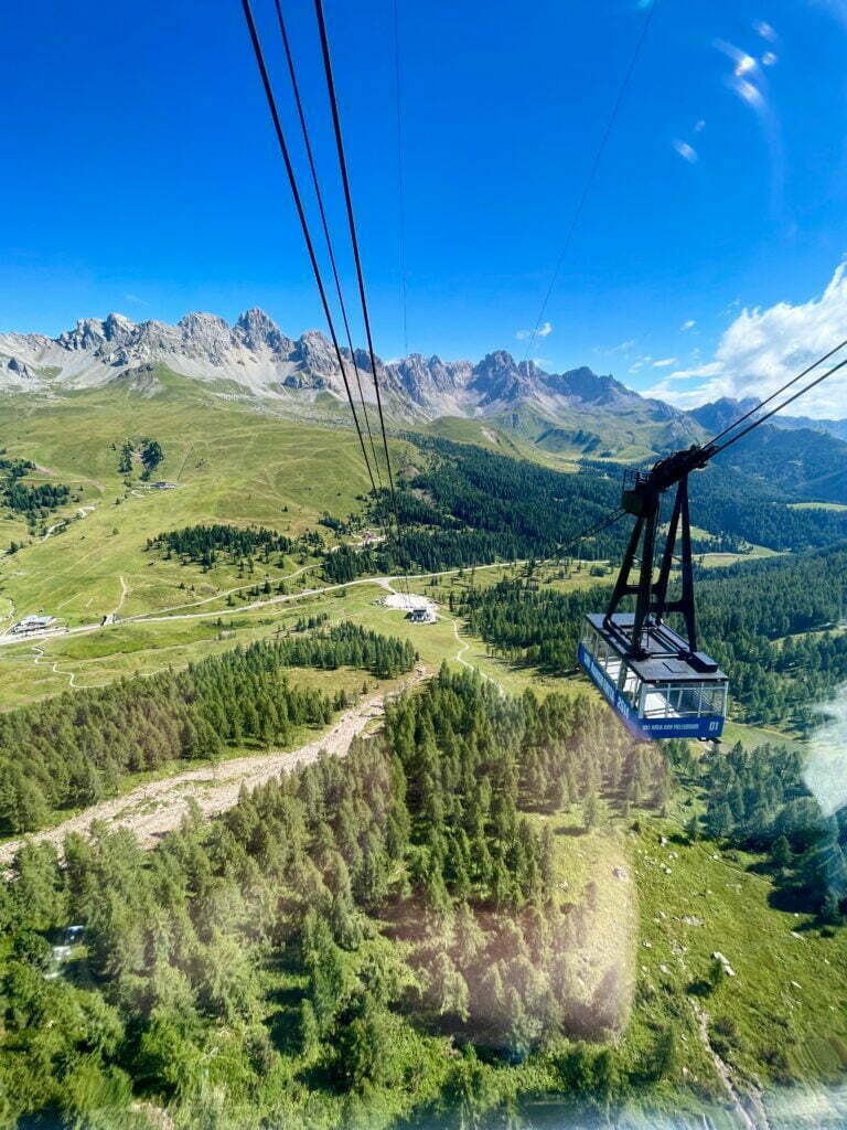 vista dalla Funivia Col Margherita