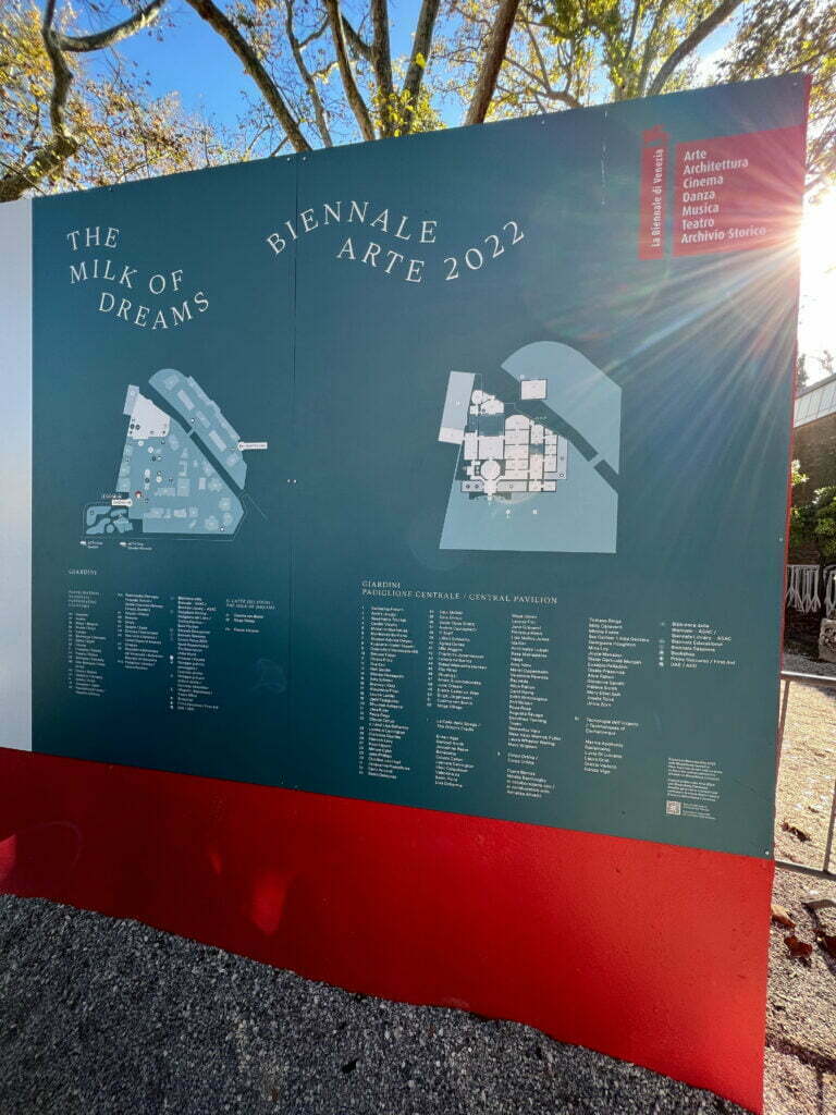 Mappa Padiglioni Biennale Arte