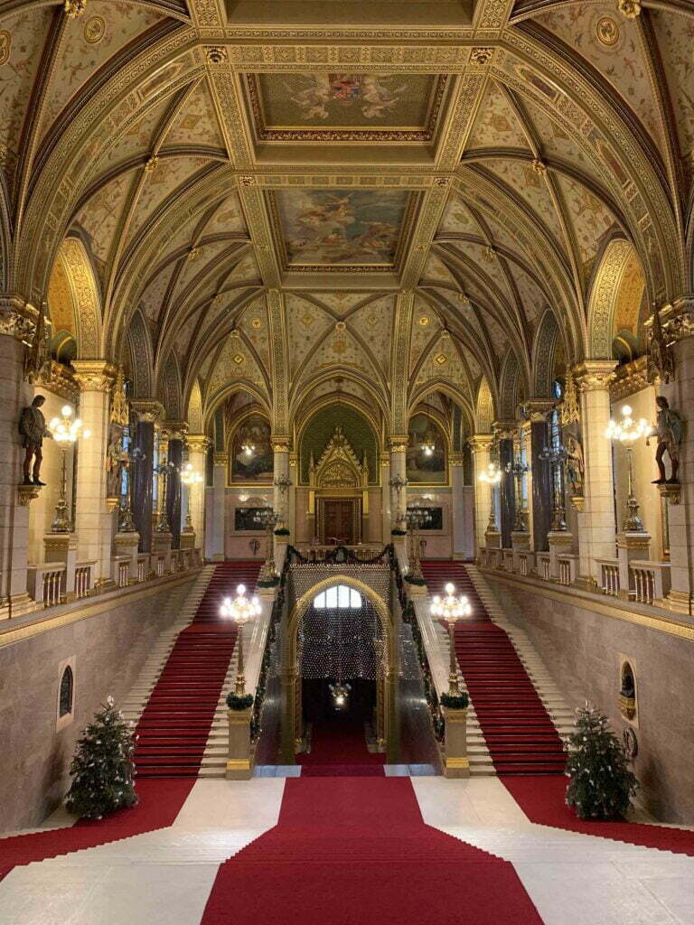 Interno del Parlamento di Budapest
