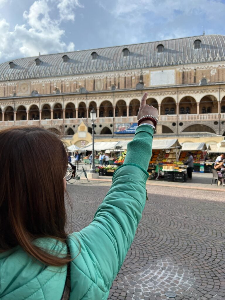 Padova meridiana in Piazza dei Signori